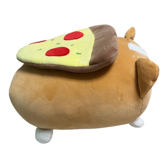 Add a Dash of Cuteness to Your Day with the 15" Smoochy Pals Corgi with Pizza Pl - Picture 2 of 7